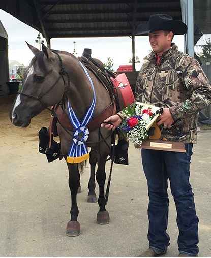 Drew Boies and Ravens Silver Angel. Photo Source: Equine Chronicle